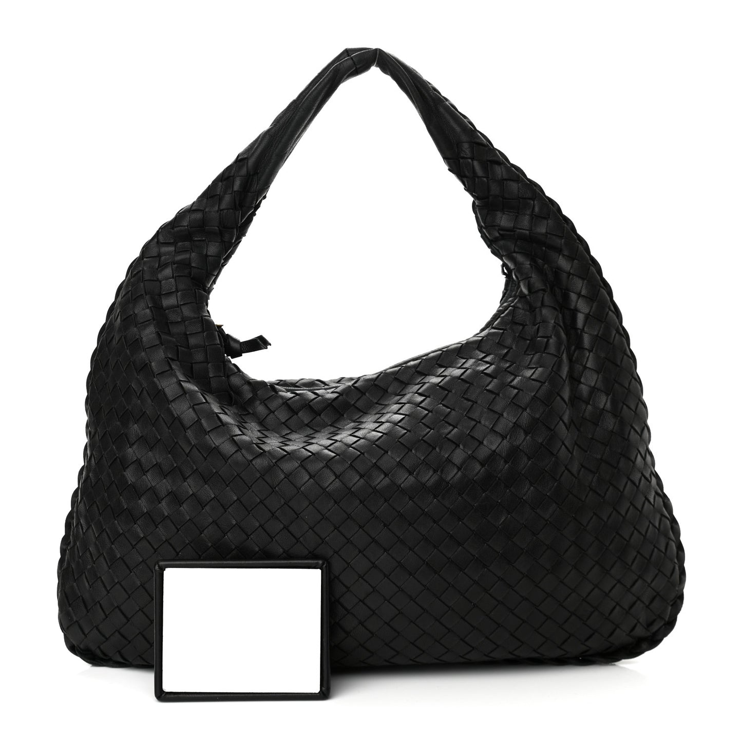 Nappa Intrecciato Medium Veneta Hobo Black