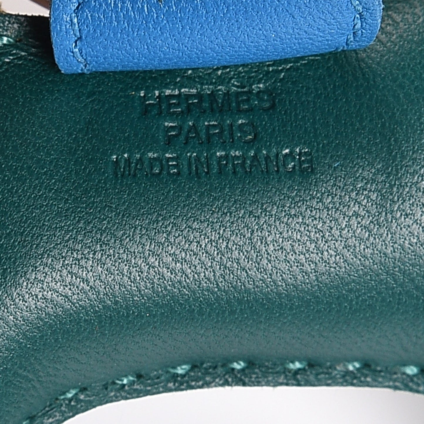 Milo Lambskin Grigri Rodeo Horse Bag Charm PM Malachite Bleu Zanzibar Lime