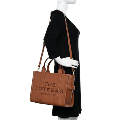 Marc Jacobs Grained Calfskin Medium The Tote Bag Argan Oil 2 of 9