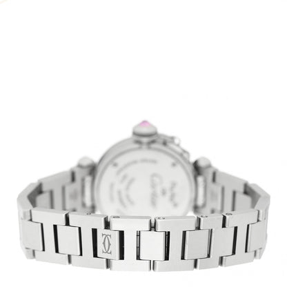 Cartier Stainless Steel 27mm Miss Pasha Quartz Watch Pink 3 of 4