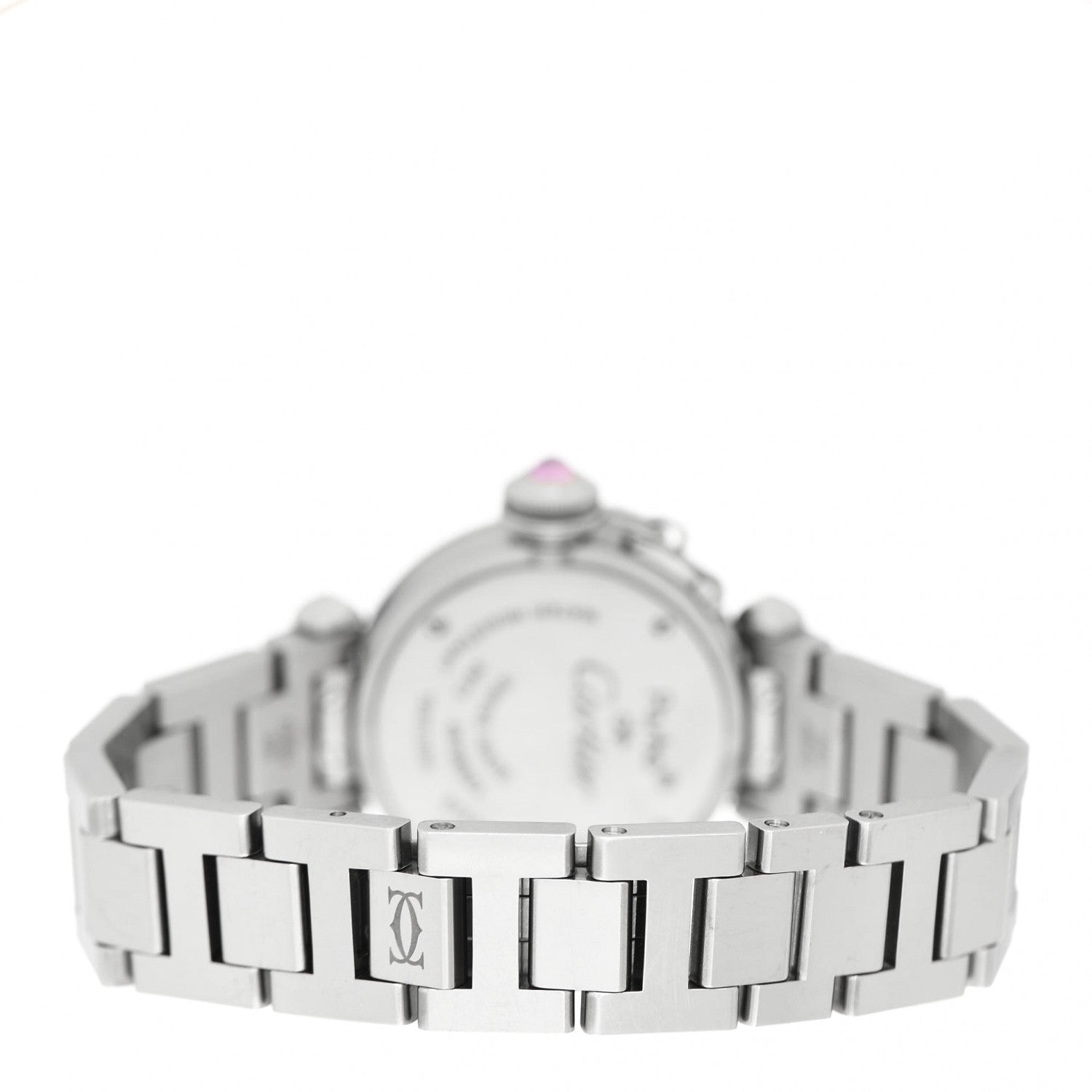 Cartier Stainless Steel 27mm Miss Pasha Quartz Watch Pink 3 of 4