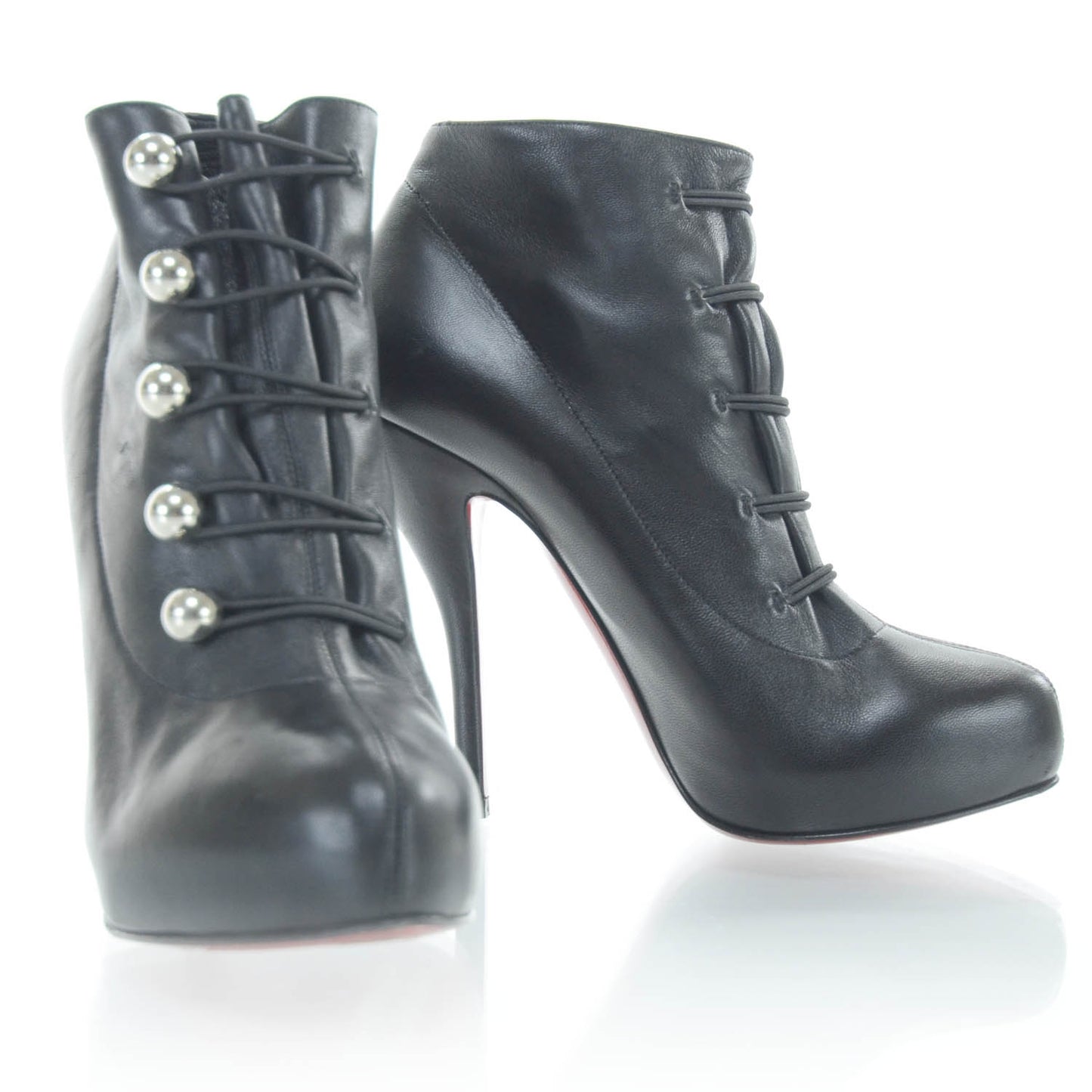 Leather Fifre Corset Booties 36.5