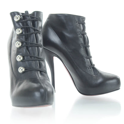 Christian Louboutin Leather Fifre Corset Booties 36.5 8 of 12