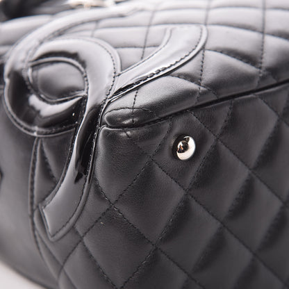 Chanel Calfskin Quilted Large Cambon Bowler Black 10 of 13