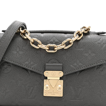 Louis Vuitton Shimmery Empreinte LV Ski Pochette Metis East West Gun Metal 7 of 9