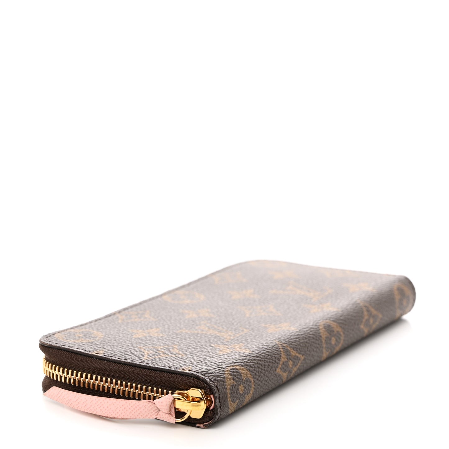 Monogram Clemence Wallet Rose Ballerine