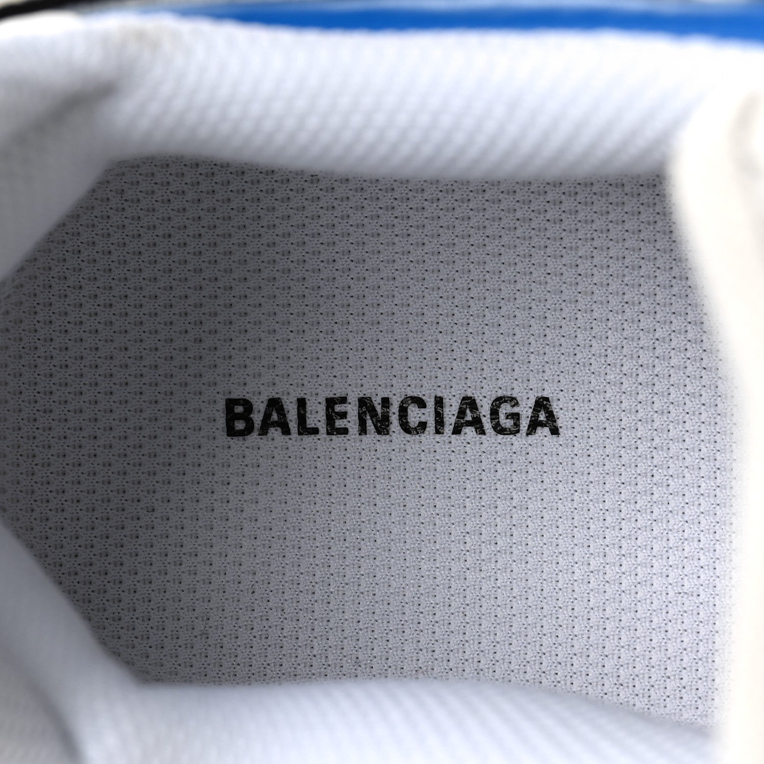 Balenciaga Rubber Mesh Tri-Color Mens Track.2 Open Sneakers 43 Blue Grey White 7 of 7