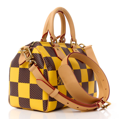 Louis Vuitton Damier Pop Speedy Bandouliere 25 Jaune Mat 3 of 15
