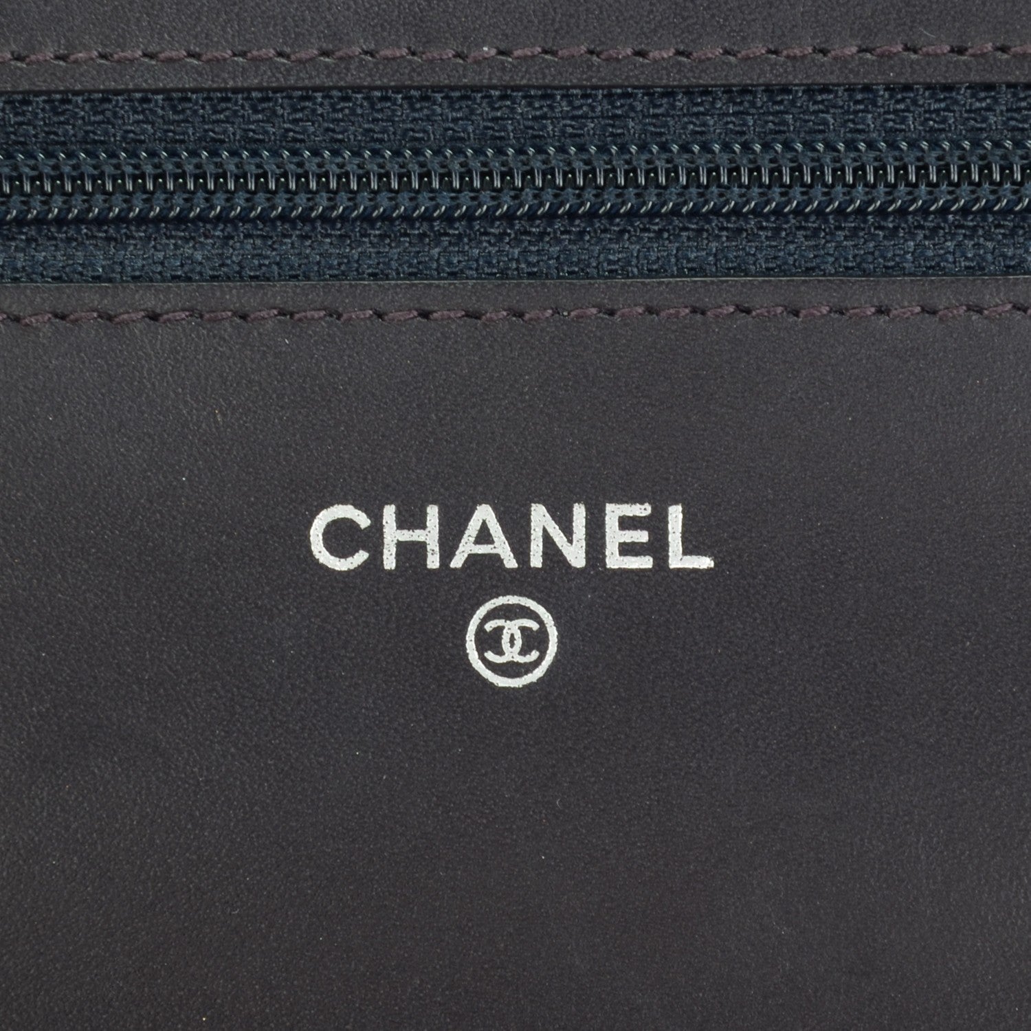 Chanel Caviar Timeless CC Wallet On Chain WOC Purple 6 of 8