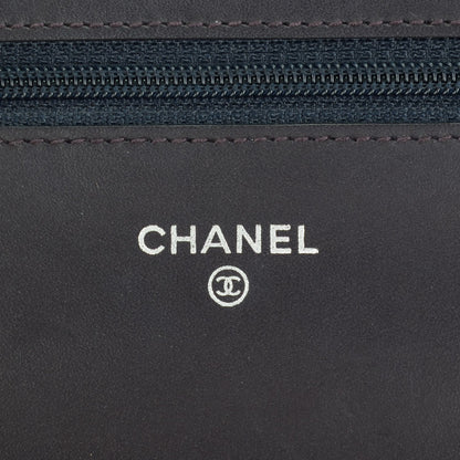 Chanel Caviar Timeless CC Wallet On Chain WOC Purple 6 of 8