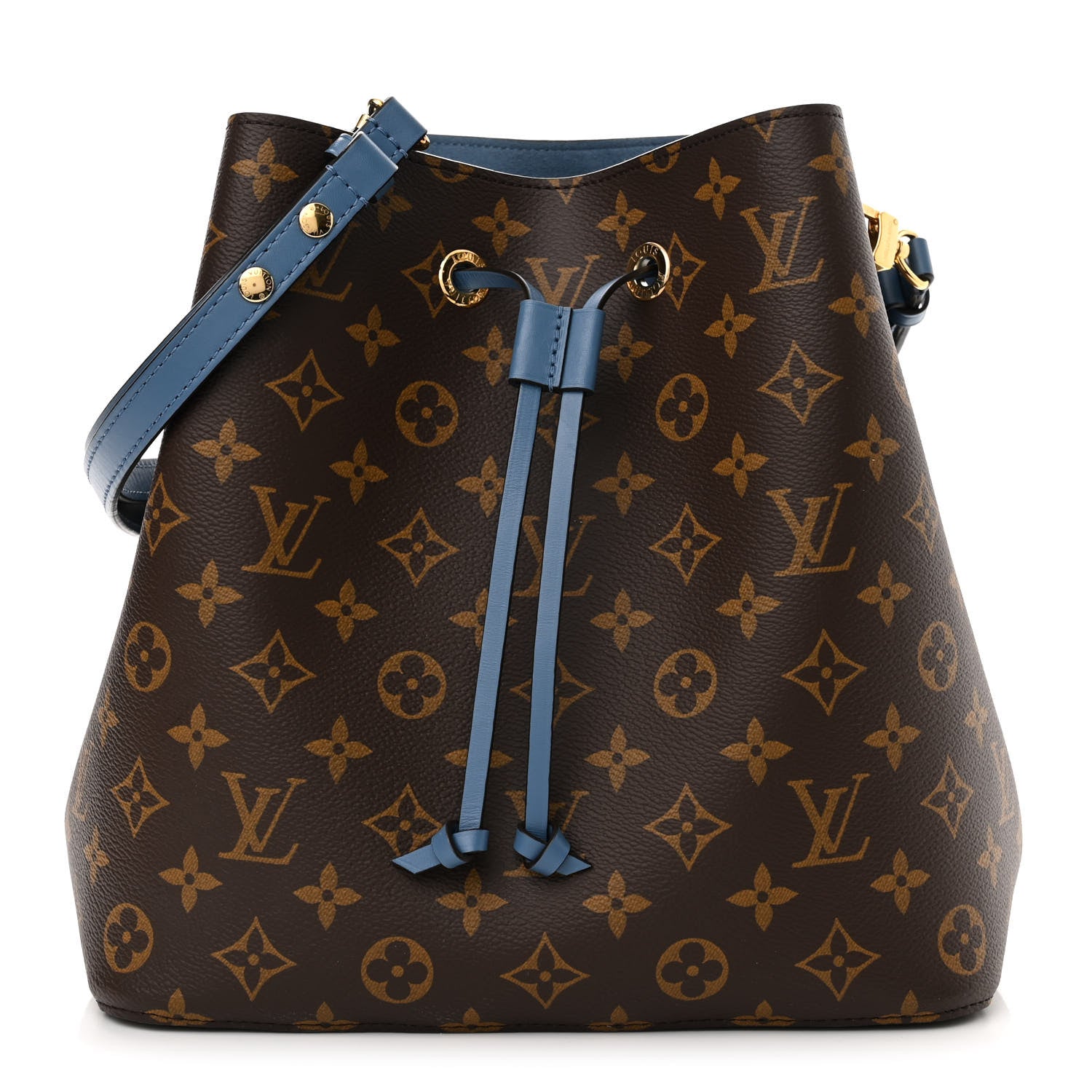 Louis Vuitton Monogram Neonoe MM Blue Jean 1 of 9