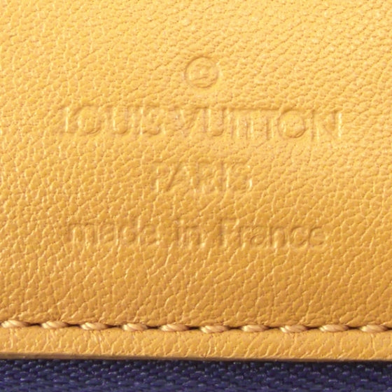 Denim Zip Compact Wallet Blue