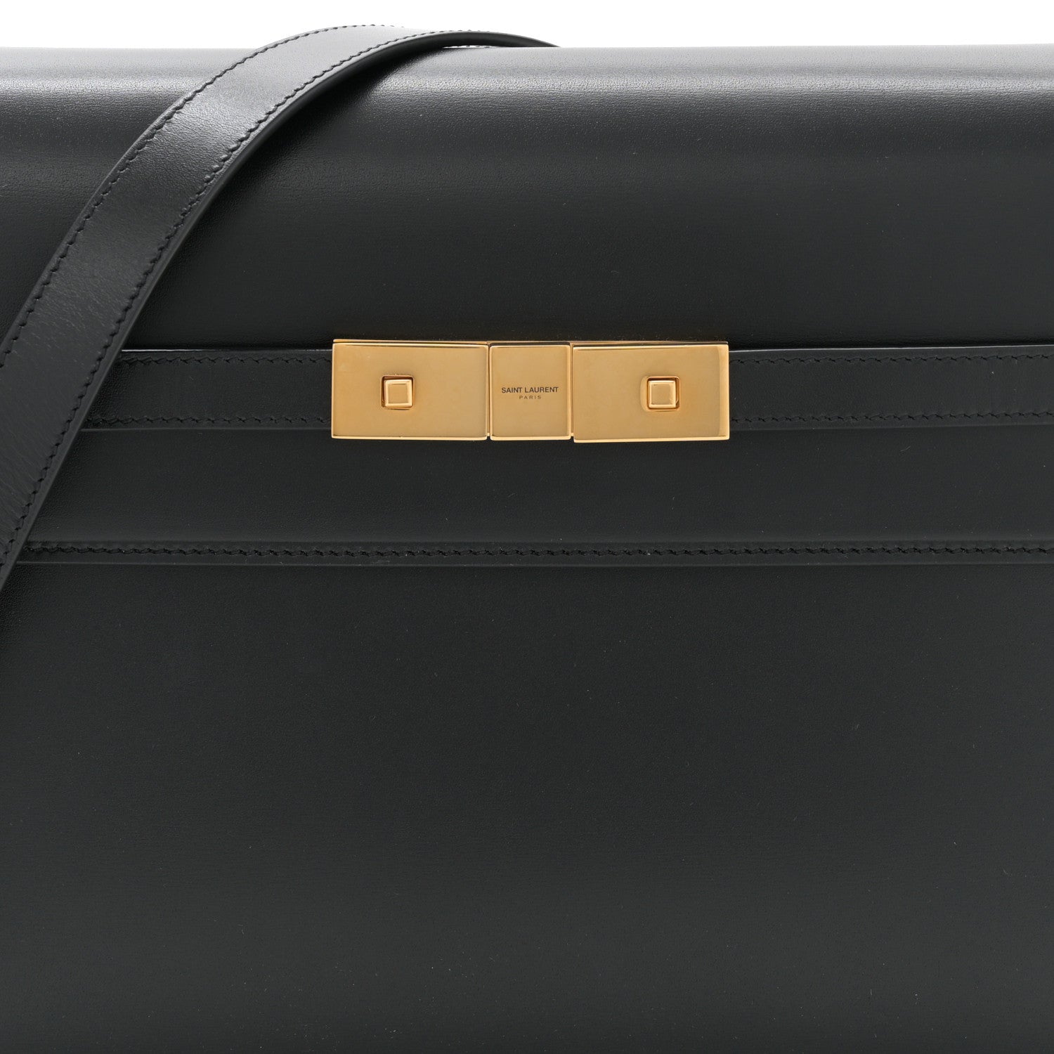 Saint Laurent Smooth Calfskin Manhattan Shoulder Bag Black 8 of 10