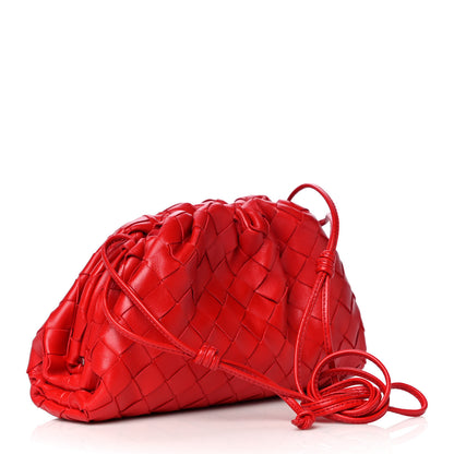 Bottega Veneta Nappa Intrecciato The Mini Pouch Bright Red 2 of 13