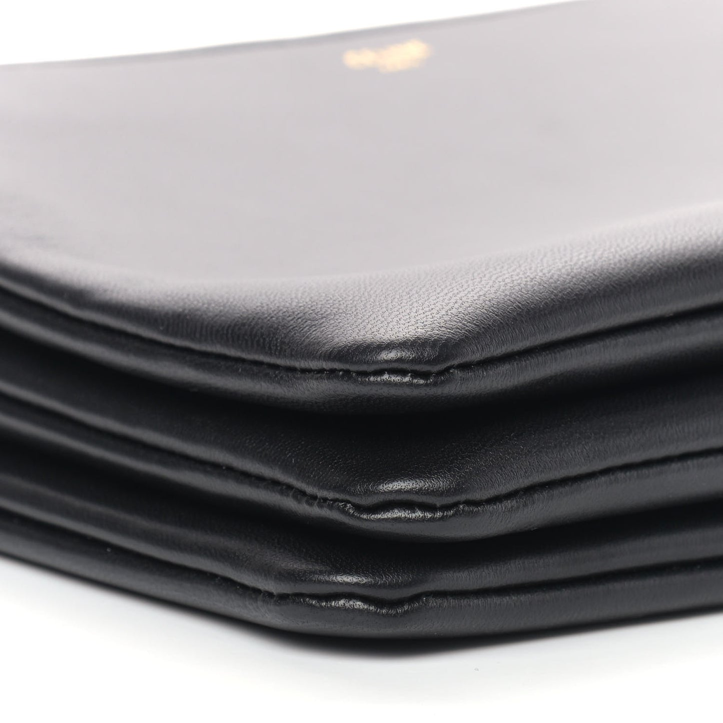 Lambskin Large Trio Crossbody Bag Black