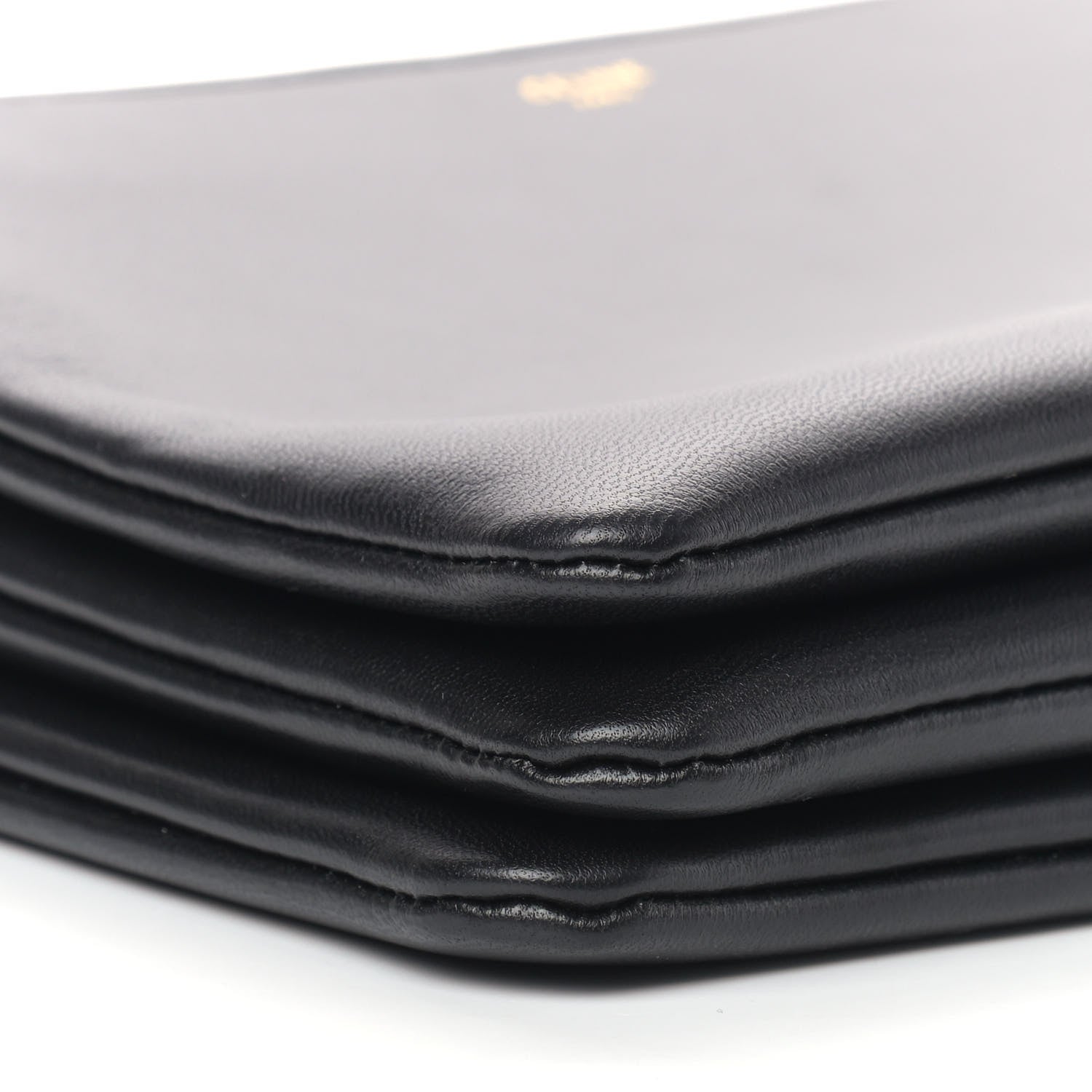 Celine Lambskin Large Trio Crossbody Bag Black 10 of 11