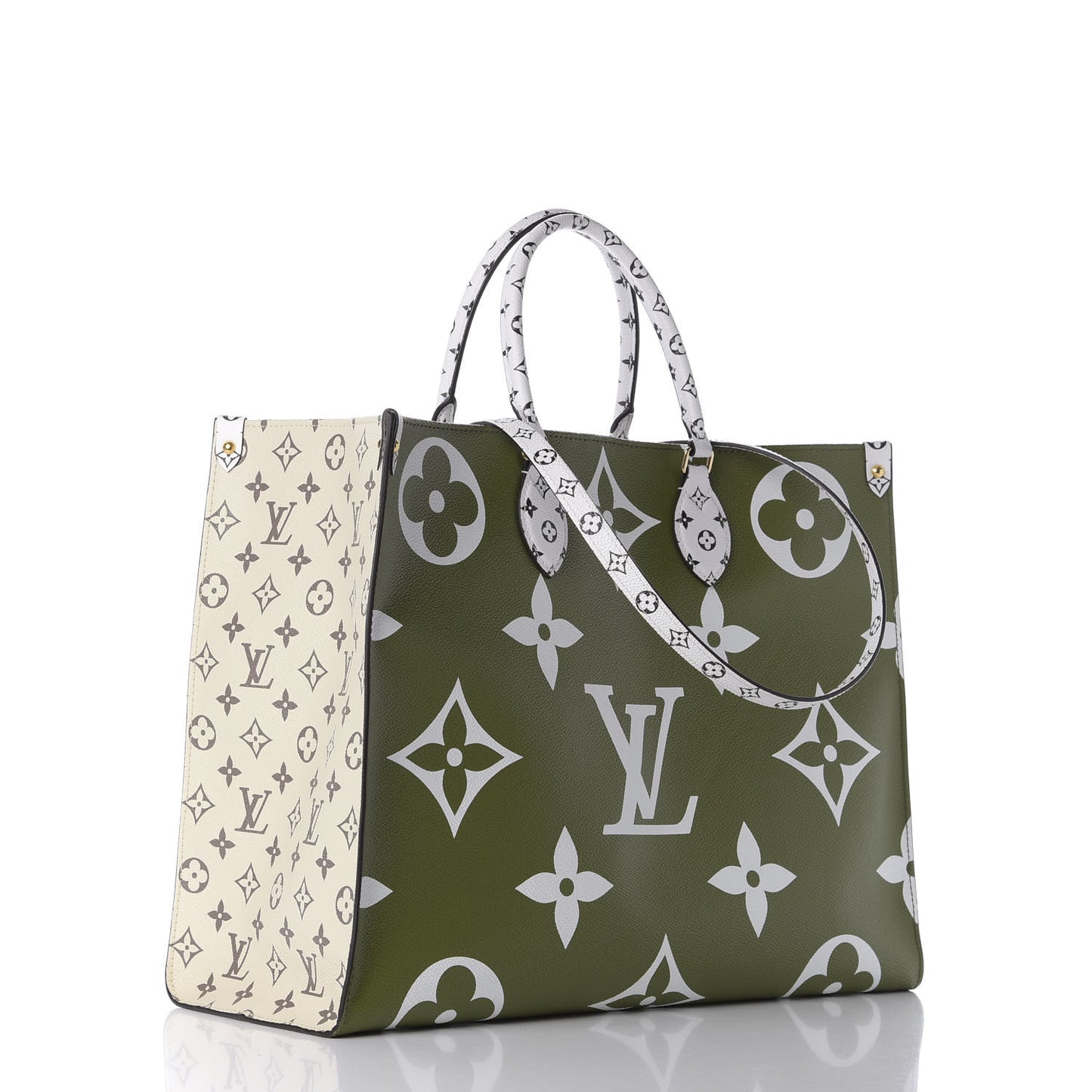 Monogram Giant Onthego GM Kaki Beige