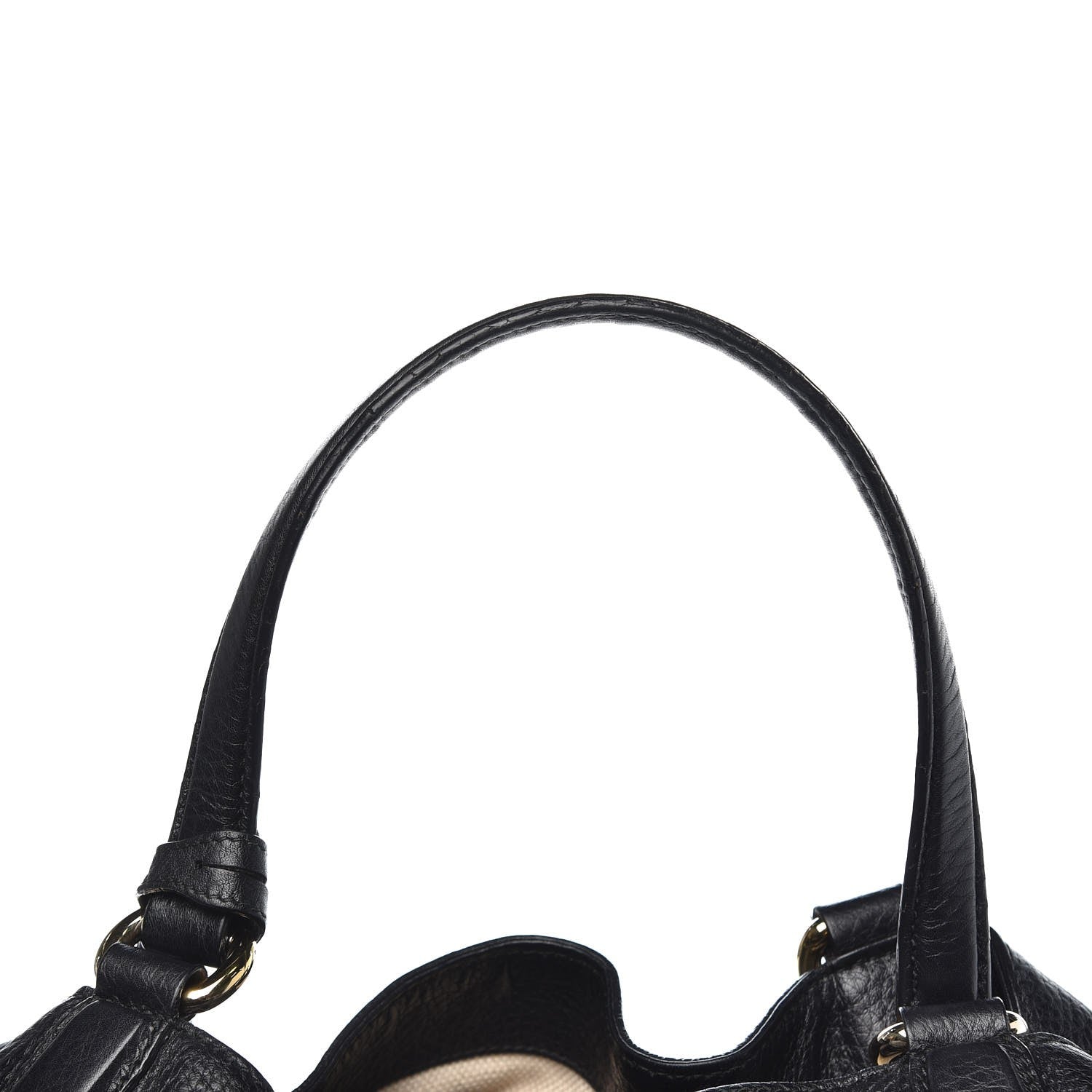 Gucci Pebbled Calfskin Medium Soho Shoulder Bag Black 13 of 14