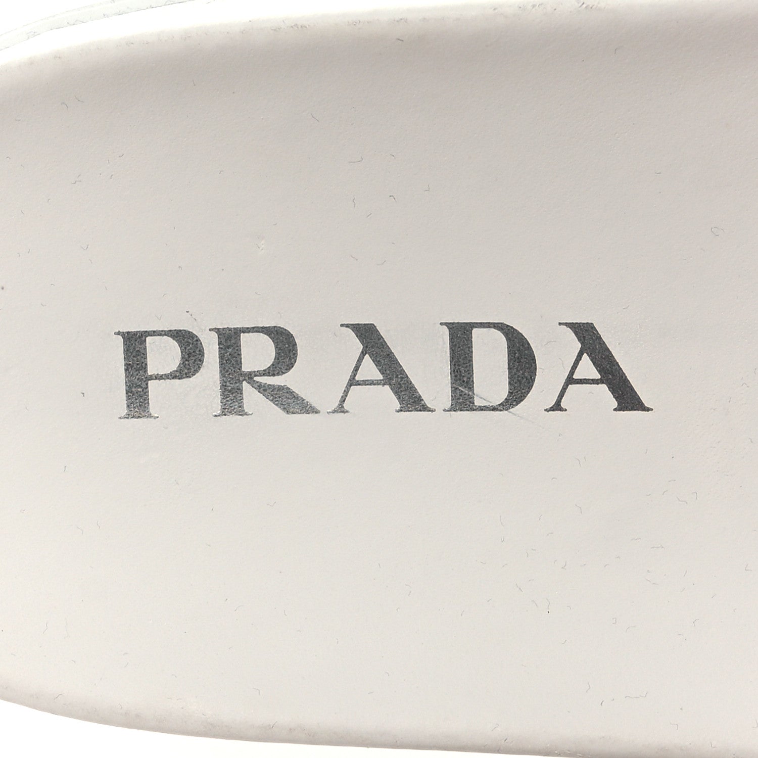 Prada Shearling Metal Triangle Logo Lug Sole 20mm Slide Sandals 37.5 White 8 of 9
