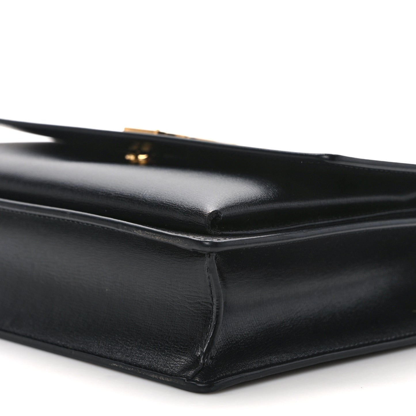 Smooth Calfskin Medium Monogram Sunset Satchel Black