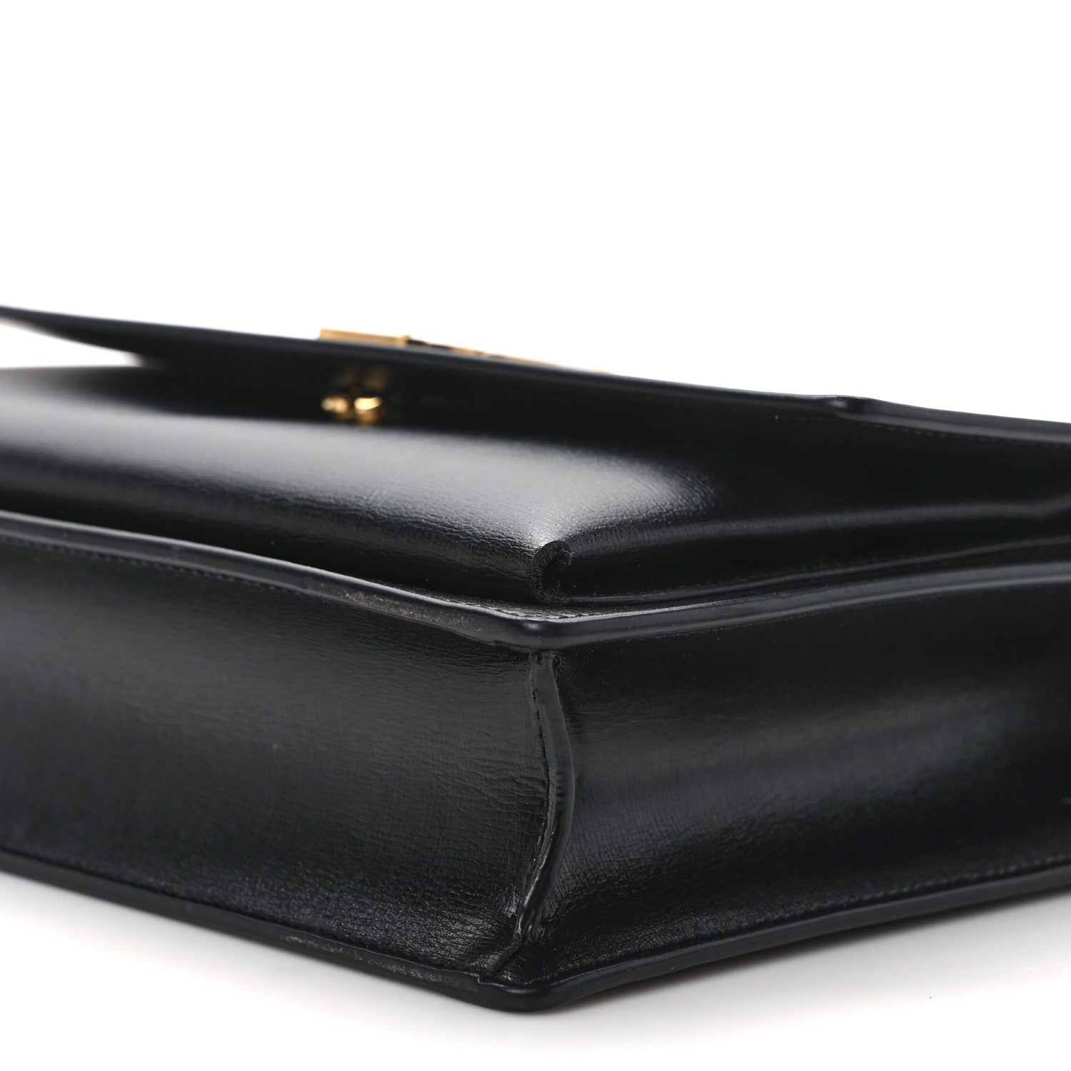 Saint Laurent Smooth Calfskin Medium Monogram Sunset Satchel Black 10 of 12