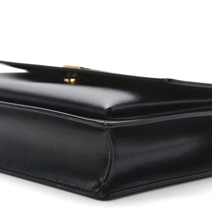 Saint Laurent Smooth Calfskin Medium Monogram Sunset Satchel Black 10 of 12