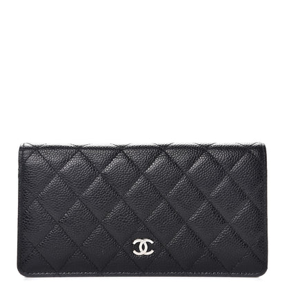 Chanel Caviar Quilted Yen Wallet Black 1 of 10