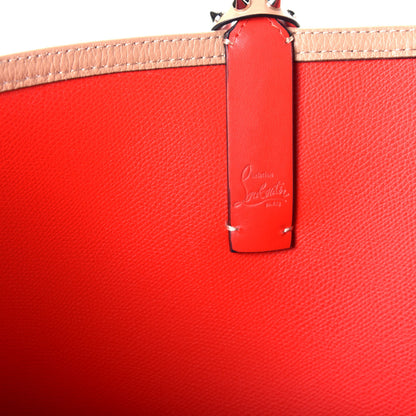 Christian Louboutin Calfskin Spikes East West Cabata Tote Nude 6 of 9