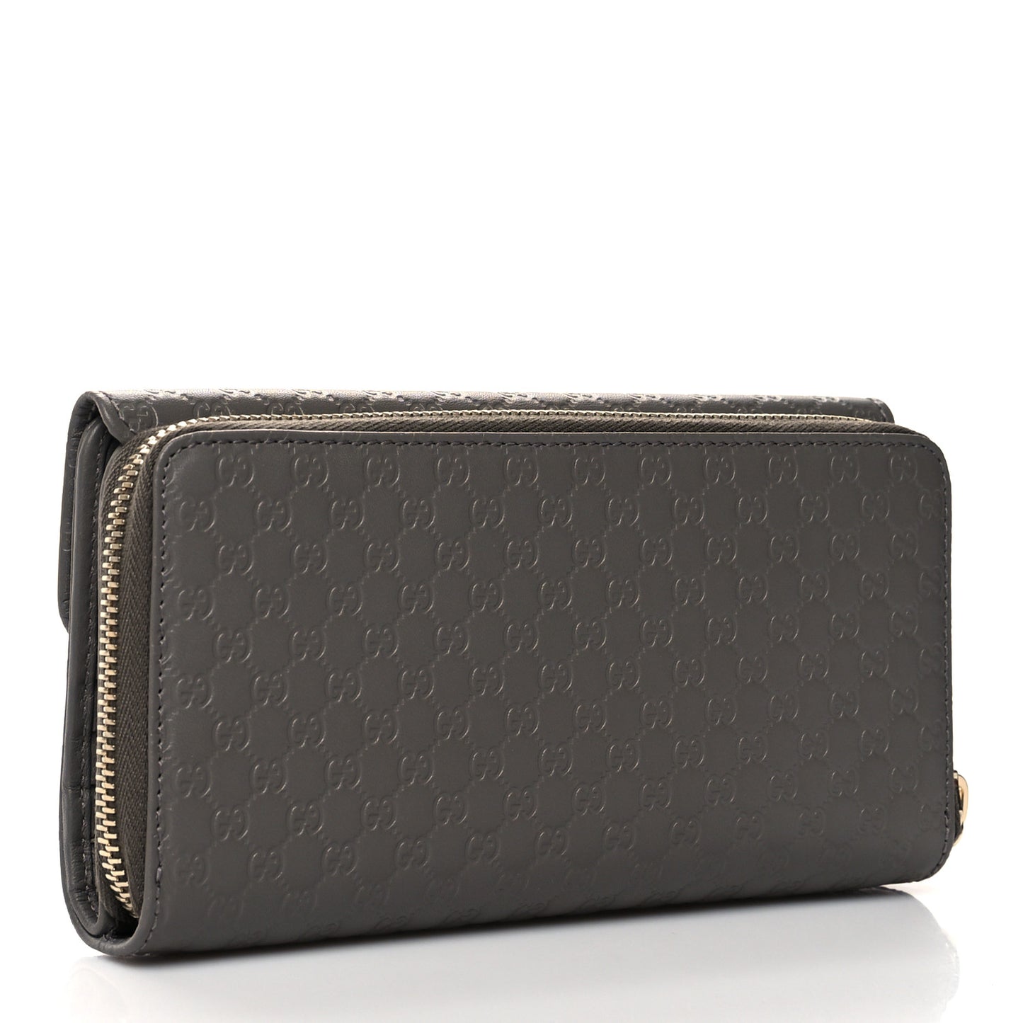 Soft Microguccissima Continental Zip Wallet Loess
