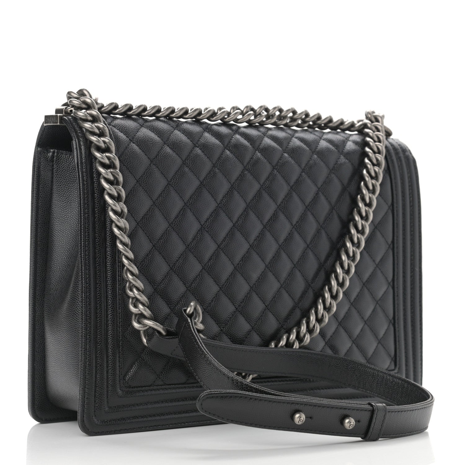 Chanel Caviar Quilted Large Boy Flap Black 3 of 11
