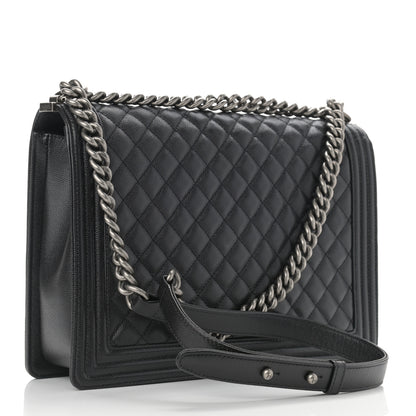 Chanel Caviar Quilted Large Boy Flap Black 3 of 11