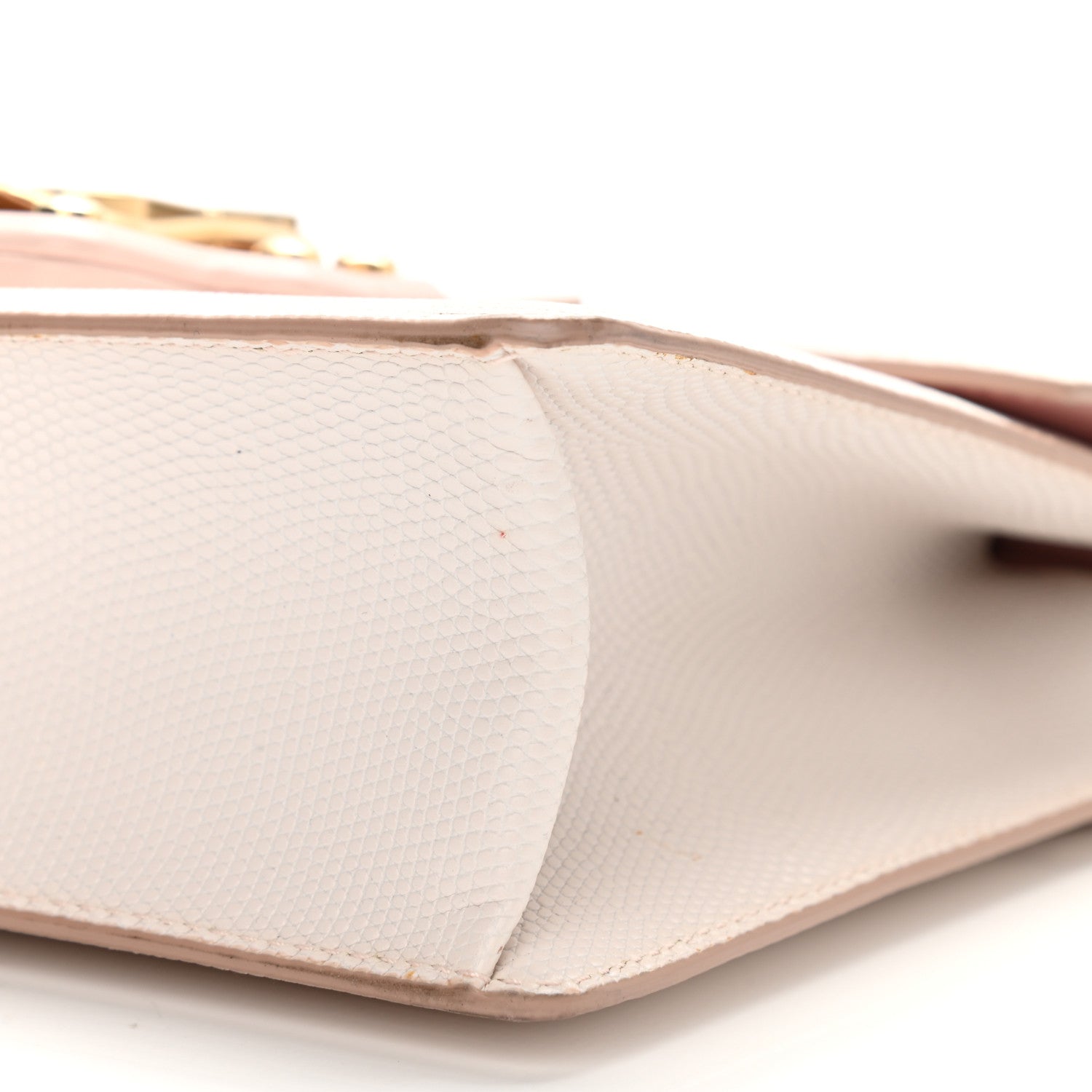 Dolce & Gabbana Iguana Calfskin Embossed Lucia Satchel Pink 10 of 10
