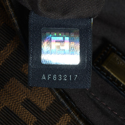 Fendi Zucca B Bis Flap Bag Tobacco Castagna 8 of 9