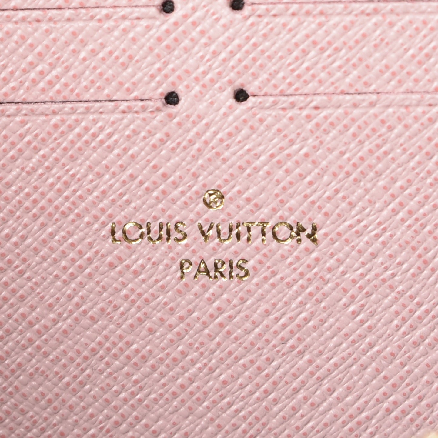 Monogram Clemence Wallet Rose Ballerine
