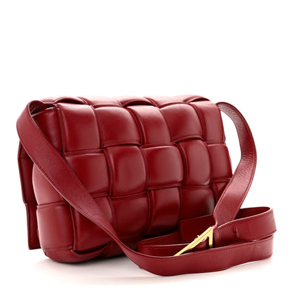 Bottega Veneta Nappa Maxi Intreccio Padded Cassette Crossbody Bag Dark Red 3 of 14