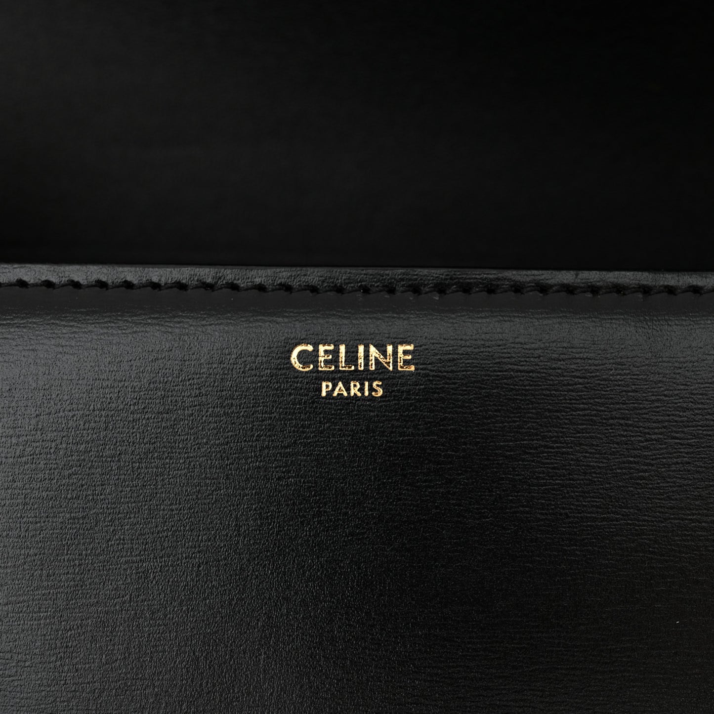 Shiny Calfskin Teen Triomphe Black
