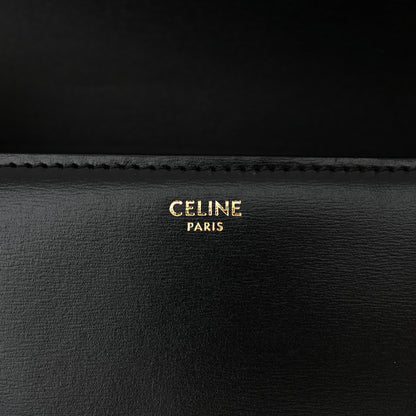 Celine Shiny Calfskin Teen Triomphe Black 5 of 9