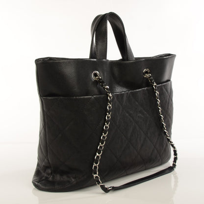 Chanel Caviar Quilted Large CC Tote Black 3 of 7