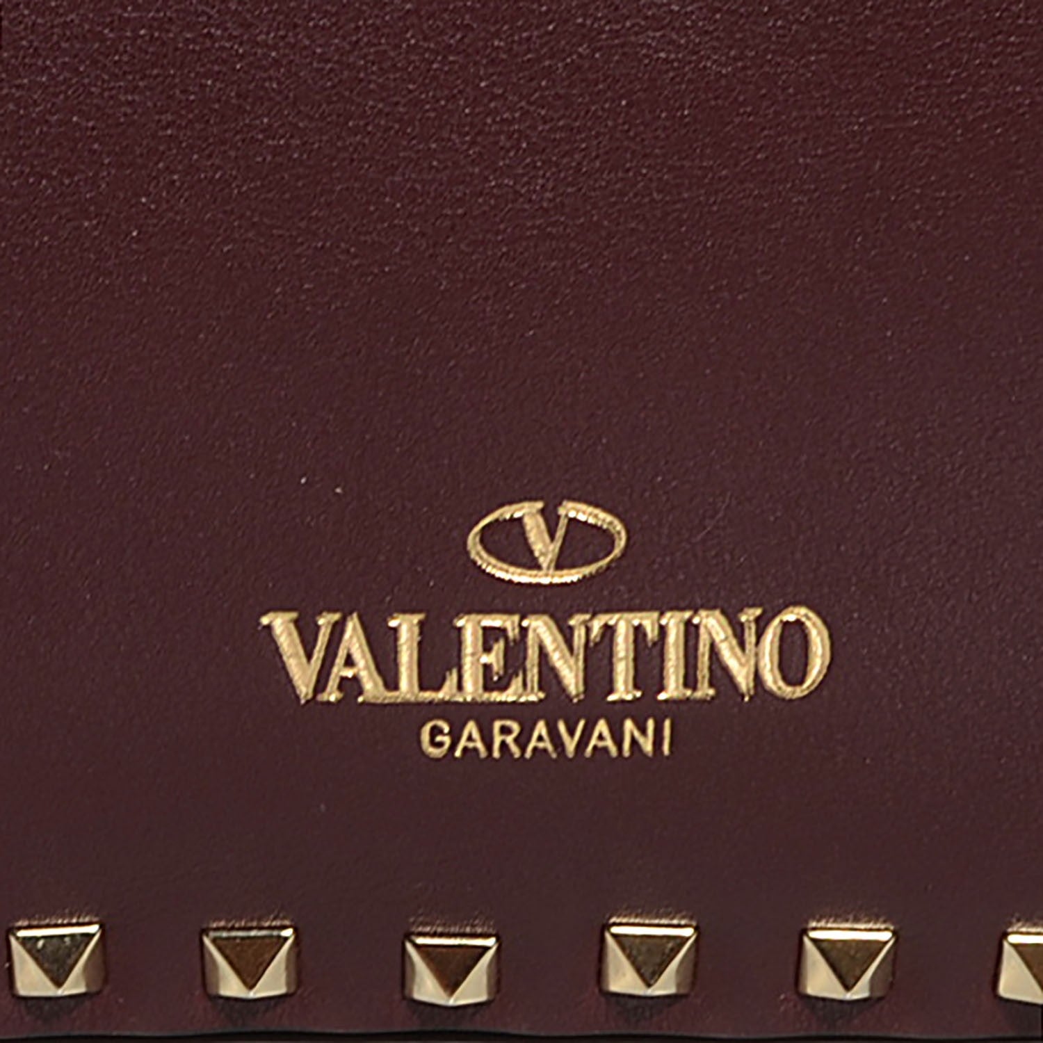 Valentino Garavani Vitello Large Rockstud Flap Double Handle Satchel Cremisi 9 of 9