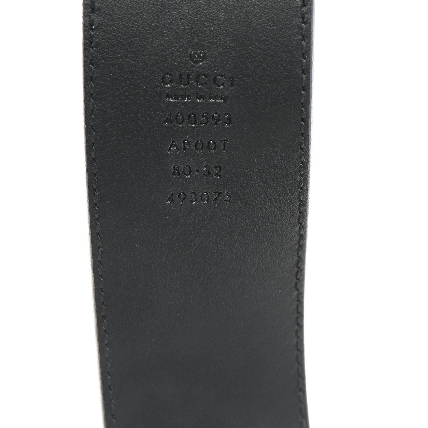 Calfskin Double G 40mm Belt 80 32 Black