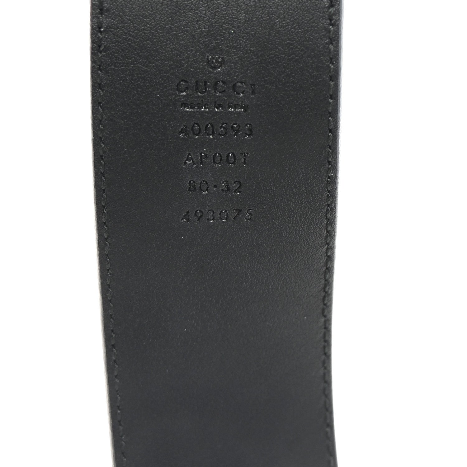 Gucci Calfskin Double G 40mm Belt 80 32 Black 5 of 6