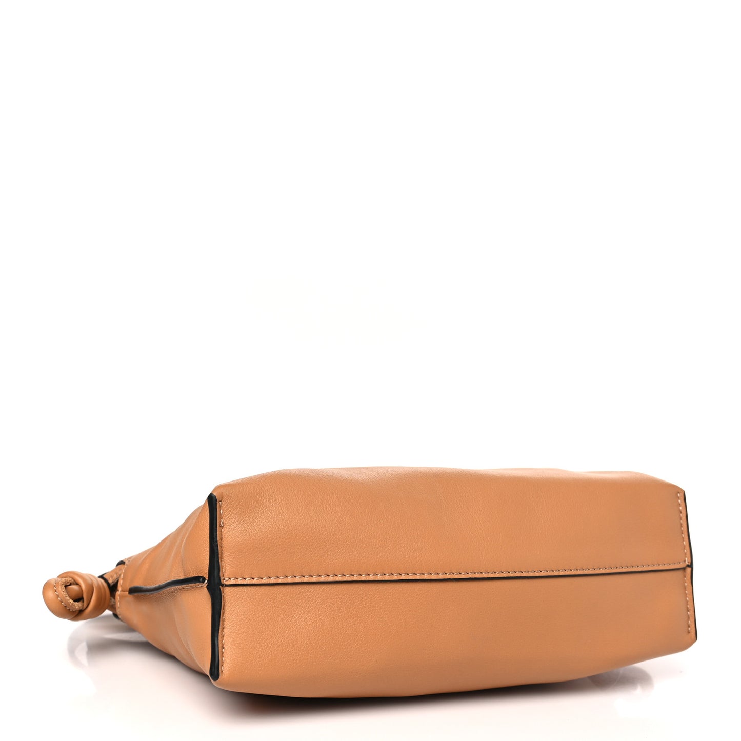 Calfskin Mini Flamenco Knot Clutch Warm Desert