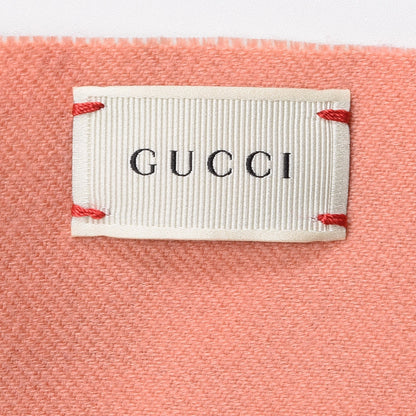 Gucci Wool Childrens GG Monogram Rosebud Scarf Pink 5 of 5