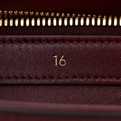 Celine Satinated Calfskin Medium 16 Top Handle Bag Light Burgundy 6 of 9