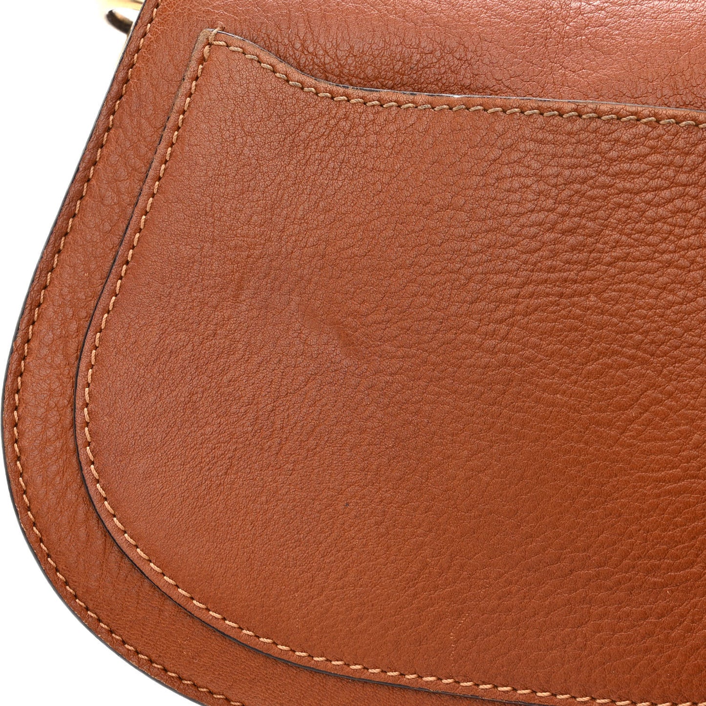 Calfskin Suede Small Nile Bracelet Bag Caramel