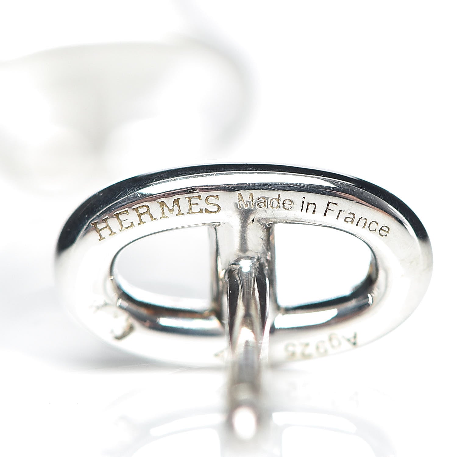 Hermes Sterling Silver TPM Farandole Earrings 4 of 5