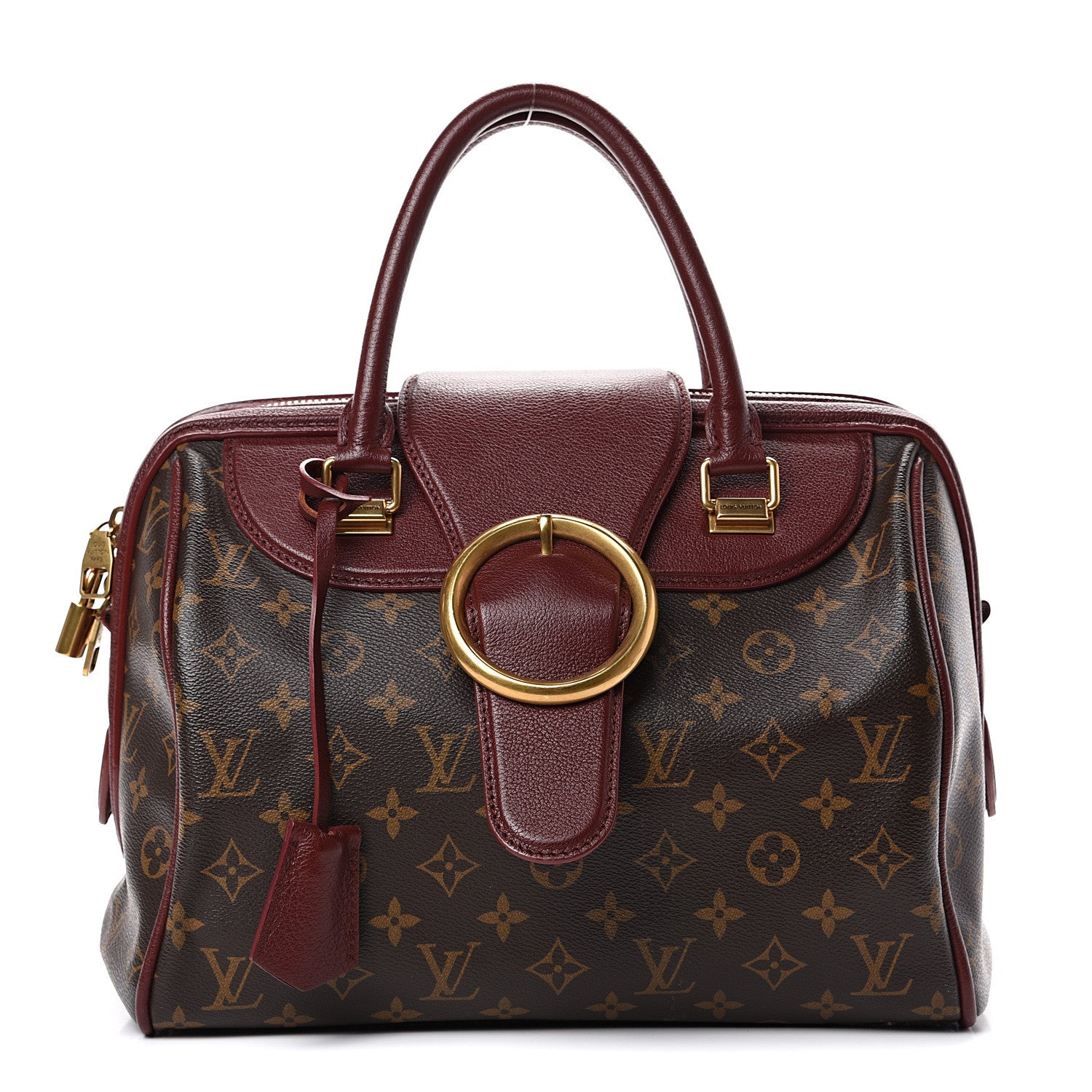 Louis Vuitton Monogram Golden Arrow Speedy Burgundy 1 of 17