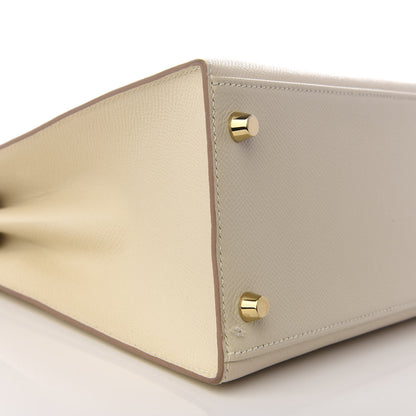Hermes Epsom Kelly Sellier 28 Craie 5 of 7