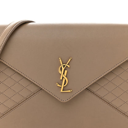 Saint Laurent Lambskin Quilted Monogram Gaby Chain Bag Taupe 8 of 11