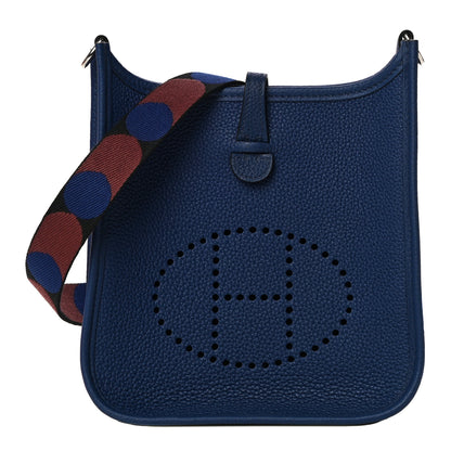Hermes Taurillon Clemence Flipperball Sangle Evelyne TPM Bleu Saphir Black Bleu Saphir 1 of 9